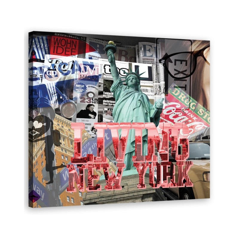 Leinwandbild - Abstrakt-Farben | Feeby