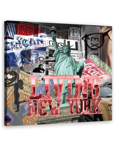 USA - Abstractions Colourful canvas painting | FEEBY