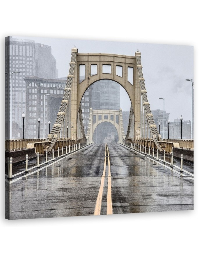 Dekoratives Leinwandbild - Städte und Architektur - Beige | Feeby