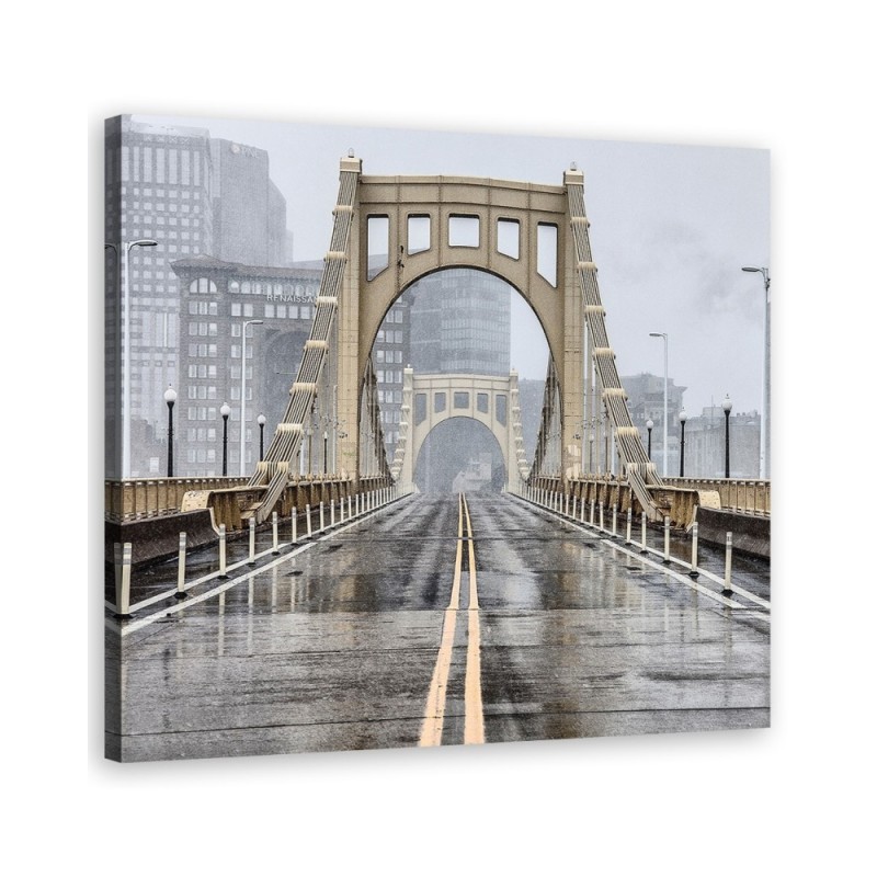 Dekoratives Leinwandbild - Städte und Architektur - Beige | Feeby