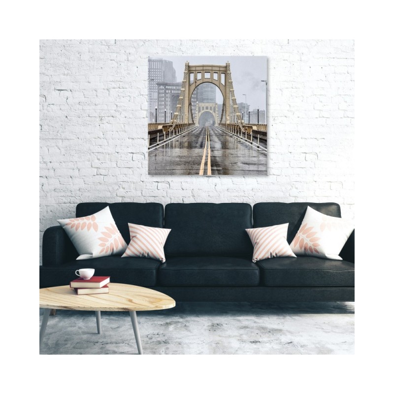 Dekoratives Leinwandbild - Städte und Architektur - Beige | Feeby