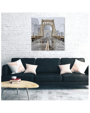 Dekoratives Leinwandbild - Städte und Architektur - Beige | Feeby