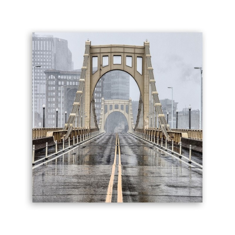 Dekoratives Leinwandbild - Städte und Architektur - Beige | Feeby