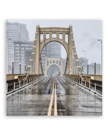 Dekoratives Leinwandbild - Städte und Architektur - Beige | Feeby