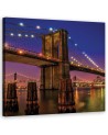Canvas prints for bedroom - City Bridge architecture  | FEEBY