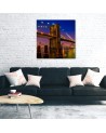 Canvas prints for bedroom - City Bridge architecture  | FEEBY