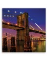 Canvas prints for bedroom - City Bridge architecture  | FEEBY