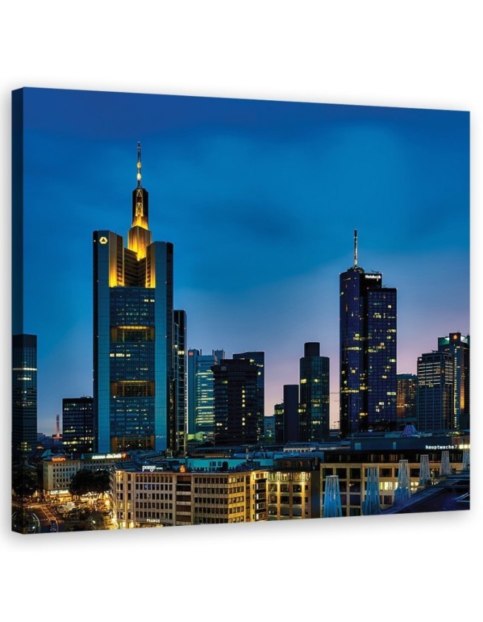 Canvas prints modern city - New York Skyline Blue | FEEBY