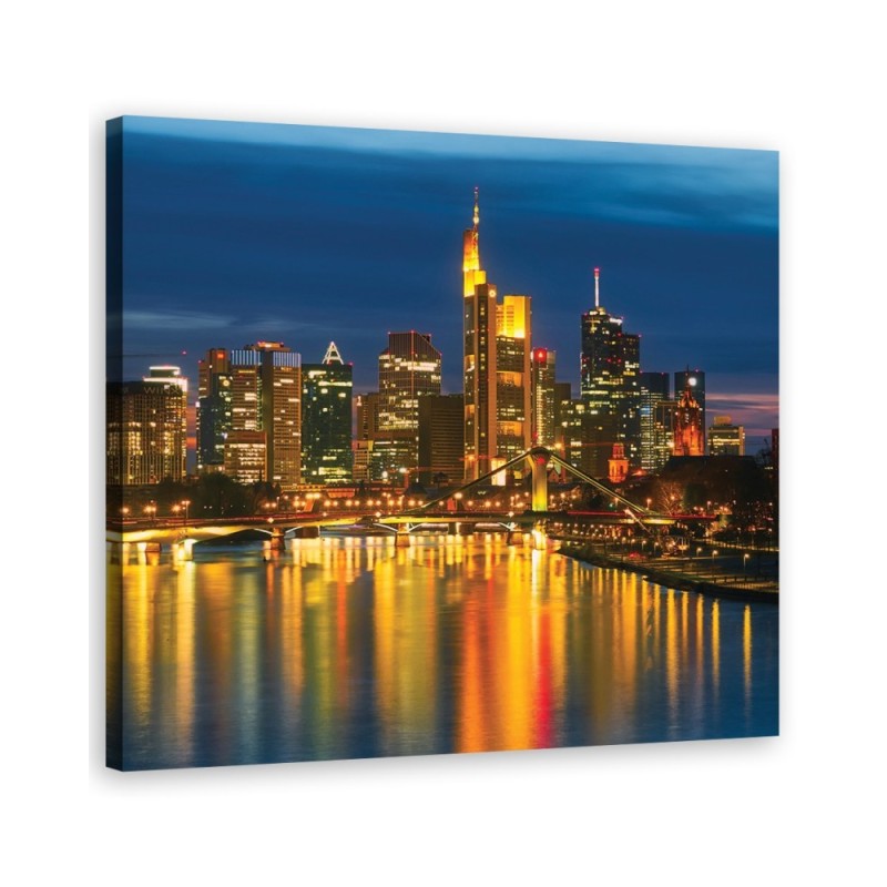 Wandbild für Wohnzimmer - Städte und Architektur - Orange | Feeby