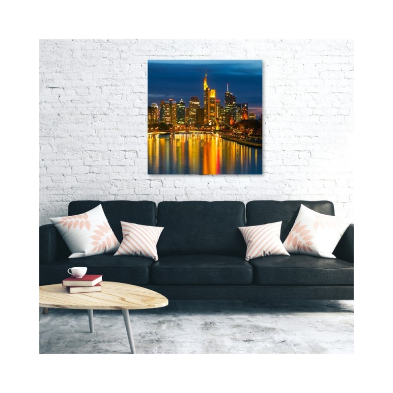 Wandbild für Wohnzimmer - Städte und Architektur - Orange | Feeby