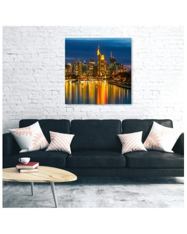 Wandbild für Wohnzimmer - Städte und Architektur - Orange | Feeby