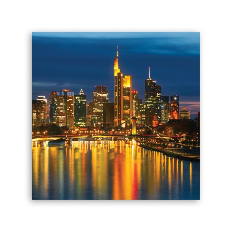 Wandbild für Wohnzimmer - Städte und Architektur - Orange | Feeby