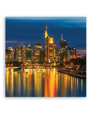 Wandbild für Wohnzimmer - Städte und Architektur - Orange | Feeby