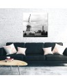 Canvas prints modern city - Statue of Liberty b&w | FEEBY