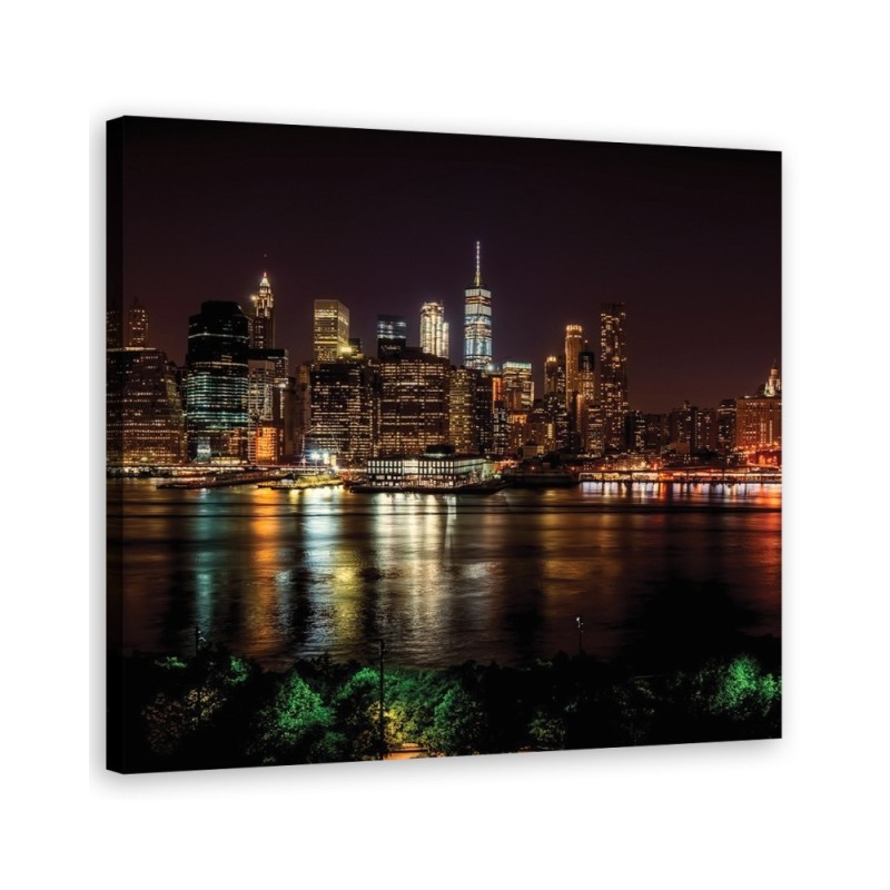 Canvas Prints USA - New York Skyline Black | FEEBY