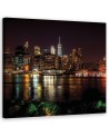 Canvas Prints USA - New York Skyline Black | FEEBY