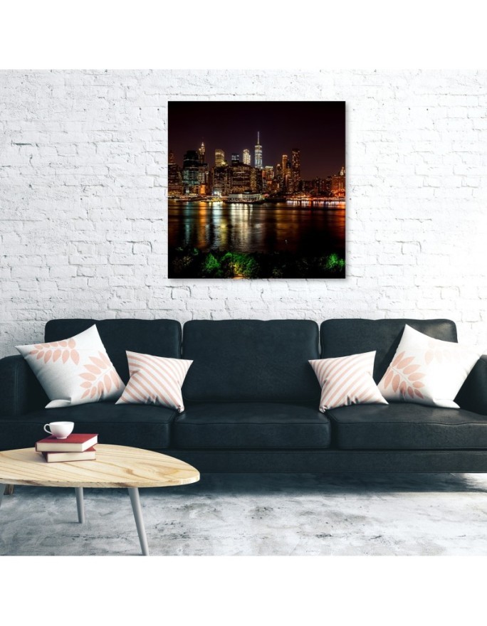 Canvas Prints USA - New York Skyline Black | FEEBY