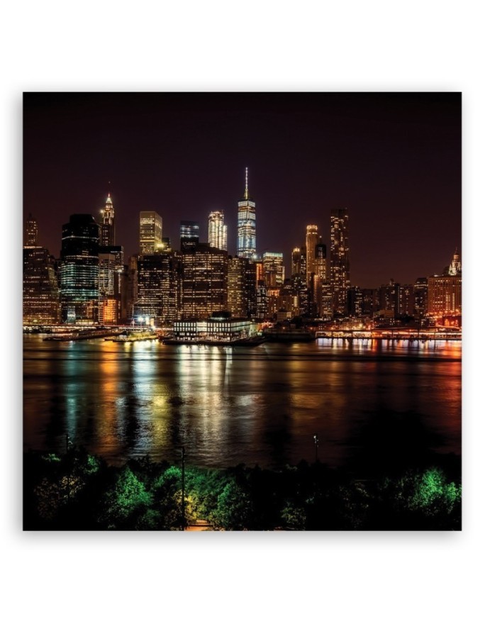 Canvas Prints USA - New York Skyline Black | FEEBY
