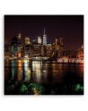 Canvas Prints USA - New York Skyline Black | FEEBY