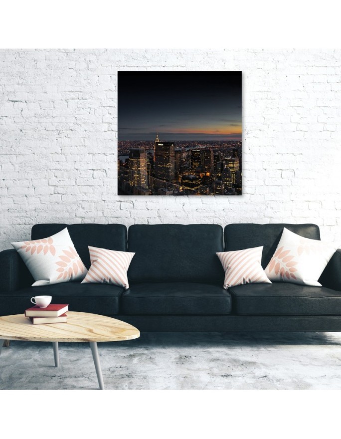 United States - Canvas Prints New York Skyline Black | FEEBY