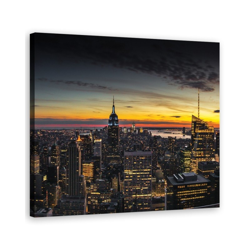 New York Skyline - Living room pictures on Canvas USA | FEEBY