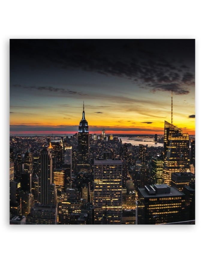 New York Skyline - Living room pictures on Canvas USA | FEEBY
