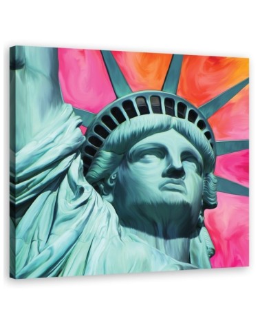 Statue of Liberty Pop art - Canvas paintings for living room USA | FEEBY