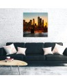 New York City Orange - Wall art for living room USA | FEEBY