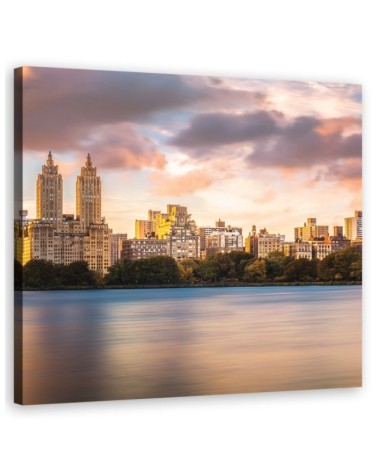 Cities & architecture Beige - Canvas prints USA | FEEBY