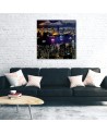 Canvas prints with city theme - New York Skyline Blue | FEEBY