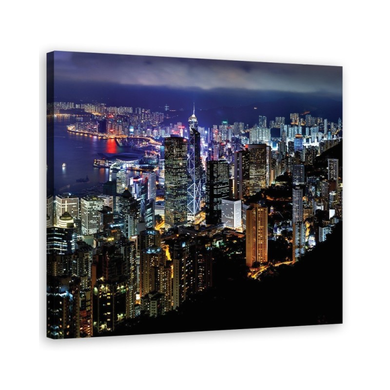 Modernes Wandbild - Städte und Architektur - Blau | Feeby