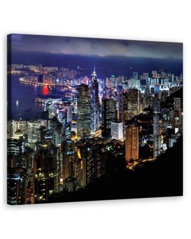 Modernes Wandbild - Städte und Architektur - Blau | Feeby