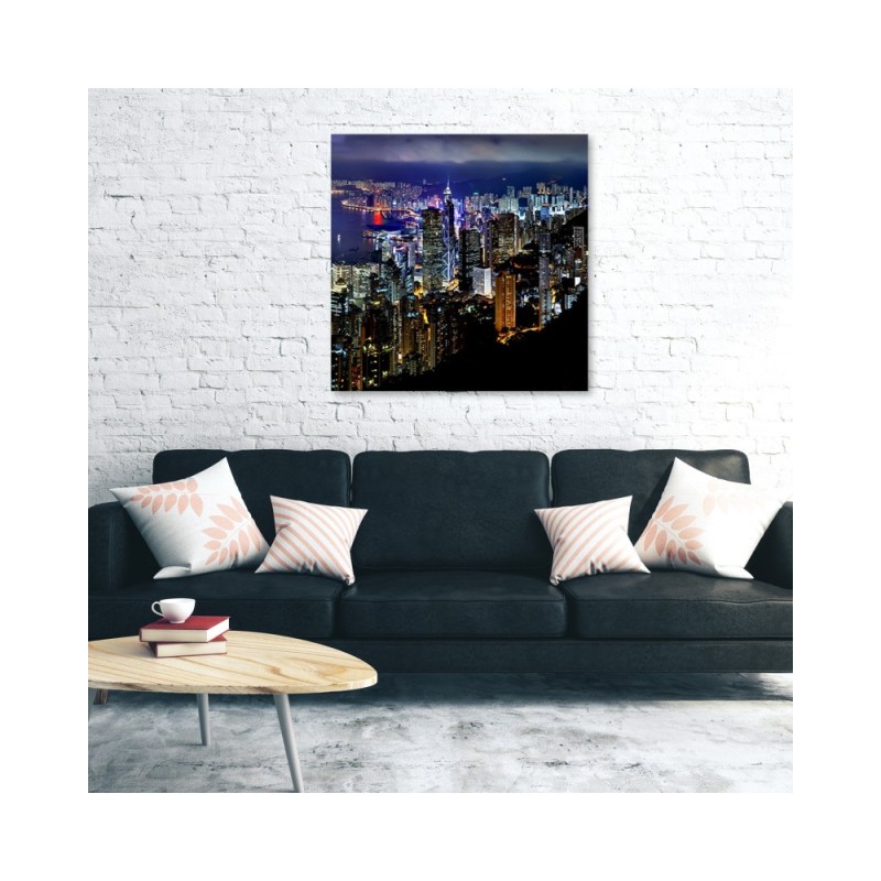 Modernes Wandbild - Städte und Architektur - Blau | Feeby