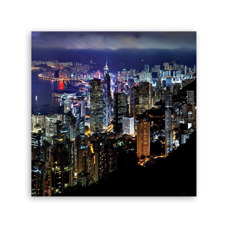 Modernes Wandbild - Städte und Architektur - Blau | Feeby