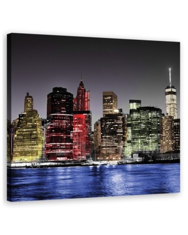 Wall art - New York Skyline Colorful | FEEBY