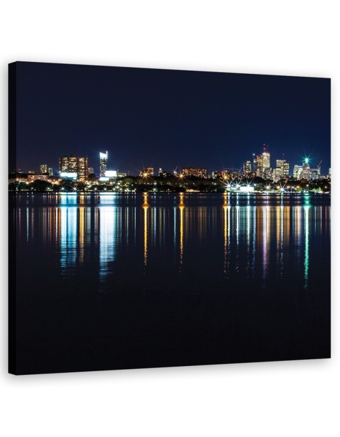 Leinwandbild modern - Städte und Architektur - Schwarz | Feeby