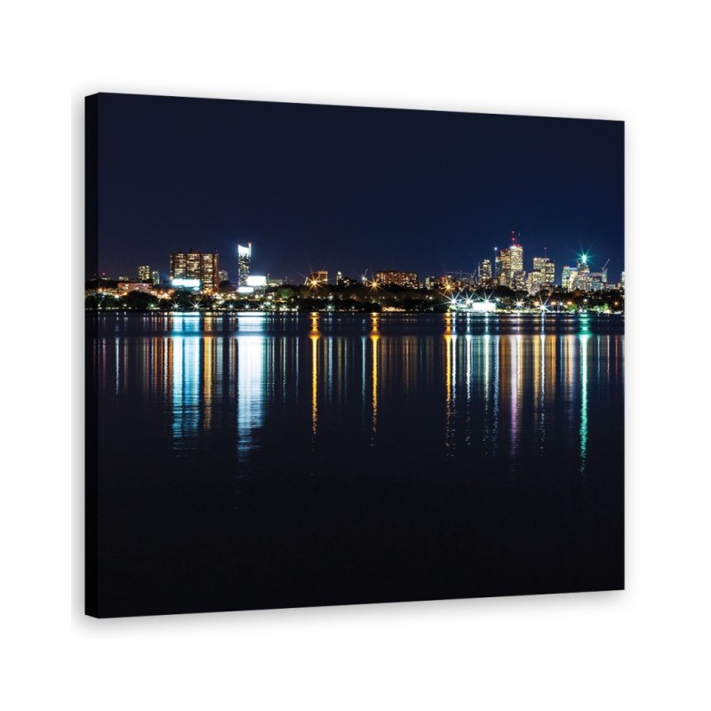 Leinwandbild modern - Städte und Architektur - Schwarz | Feeby