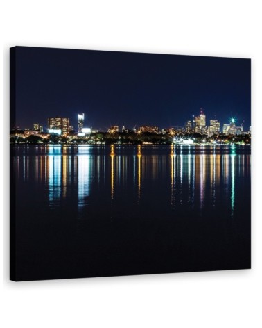 Leinwandbild modern - Städte und Architektur - Schwarz | Feeby