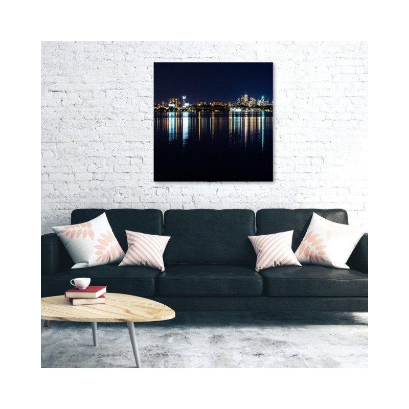 Leinwandbild modern - Städte und Architektur - Schwarz | Feeby