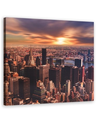 Leinwandbild - Städte und Architektur - Orange | Feeby