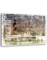 City Wall Canvas prints - Panoramic of a city brown | FEEBY