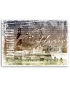 City Wall Canvas prints - Panoramic of a city brown | FEEBY