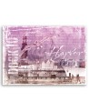 City theme - Panoramic of a city pink | FEEBY
