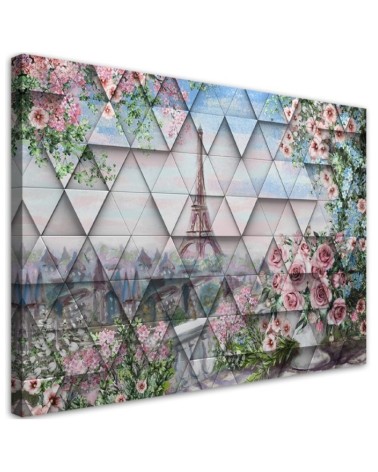 Wall art painting for living room - Deco Panel Eiffel Tower 3D | FEEBY