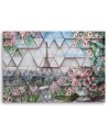 Obraz na ścianę do salonu - Deco Panel Wieża Eiffla 3D | FEEBY
