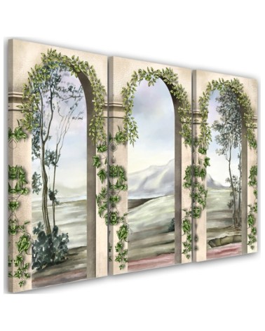 Abstract paintings for living room - Columns architecture antique | FEEBY