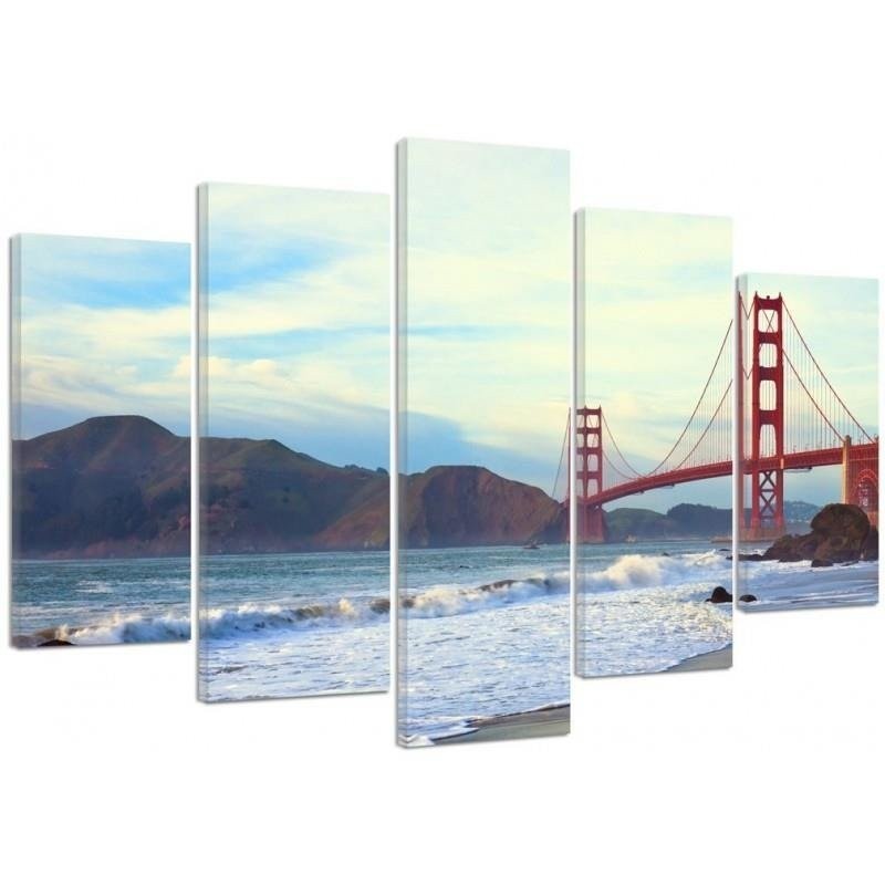 Leinwandbild - Golden Gate Bridge - Landschaft | Feeby