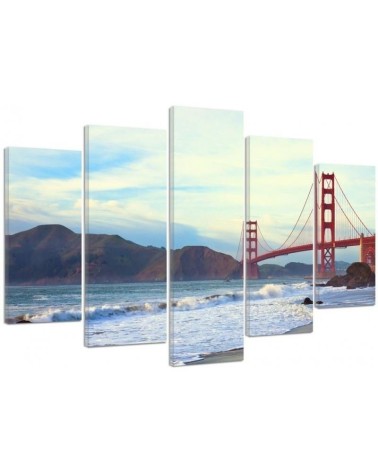 Leinwandbild - Golden Gate Bridge - Landschaft | Feeby