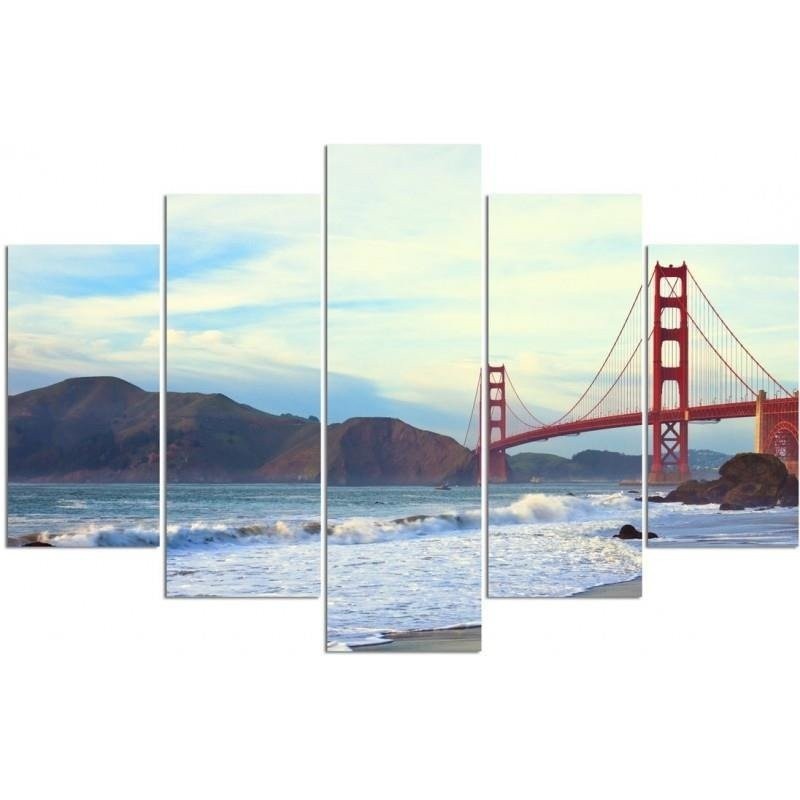 Leinwandbild - Golden Gate Bridge - Landschaft | Feeby