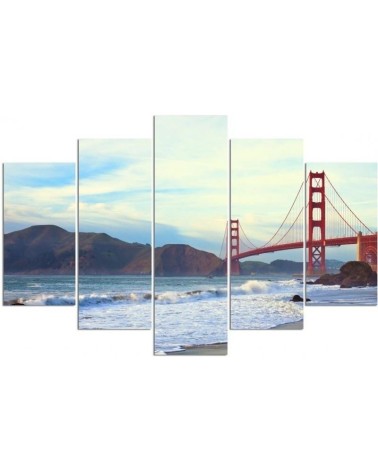 Leinwandbild - Golden Gate Bridge - Landschaft | Feeby